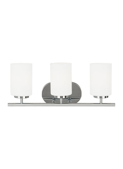 Generation Lighting. - 41162-05 - Three Light Wall / Bath - Oslo - Chrome