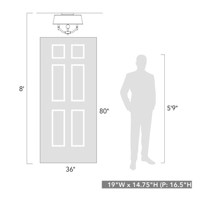 Waverly  Semi-Flush