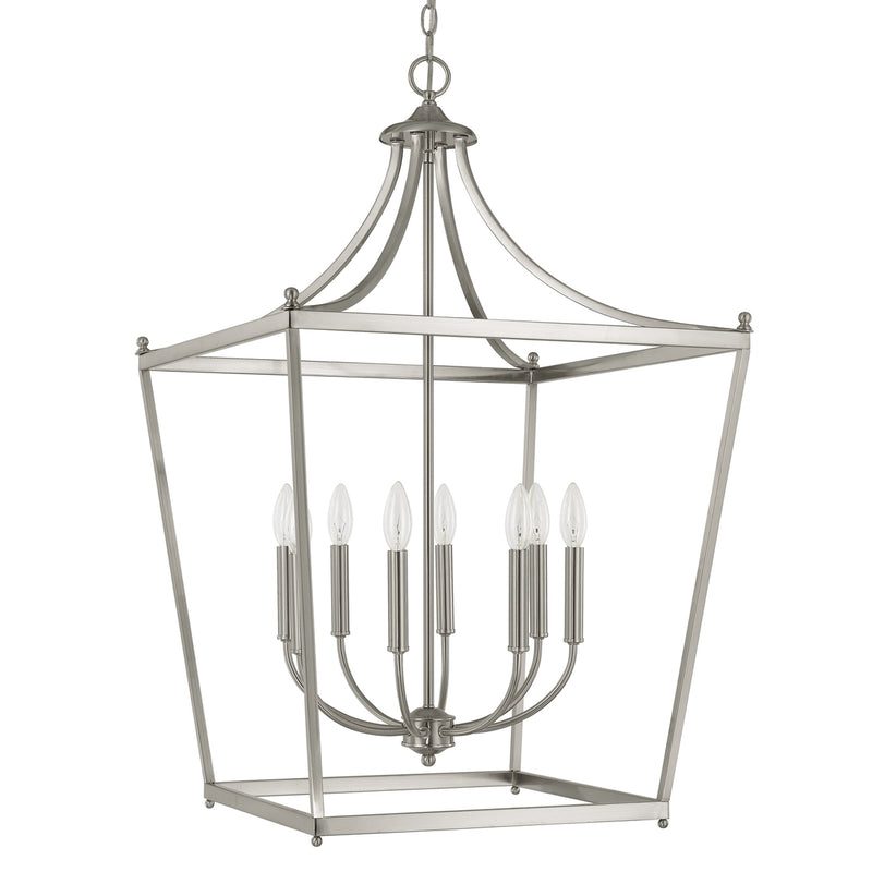 Capital Lighting - 9553BN - Eight Light Foyer Pendant - Stanton - Brushed Nickel