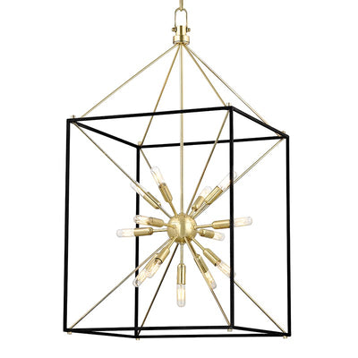 Hudson Valley - 8920-AGB - 13 Light Chandelier - Glendale - Aged Brass