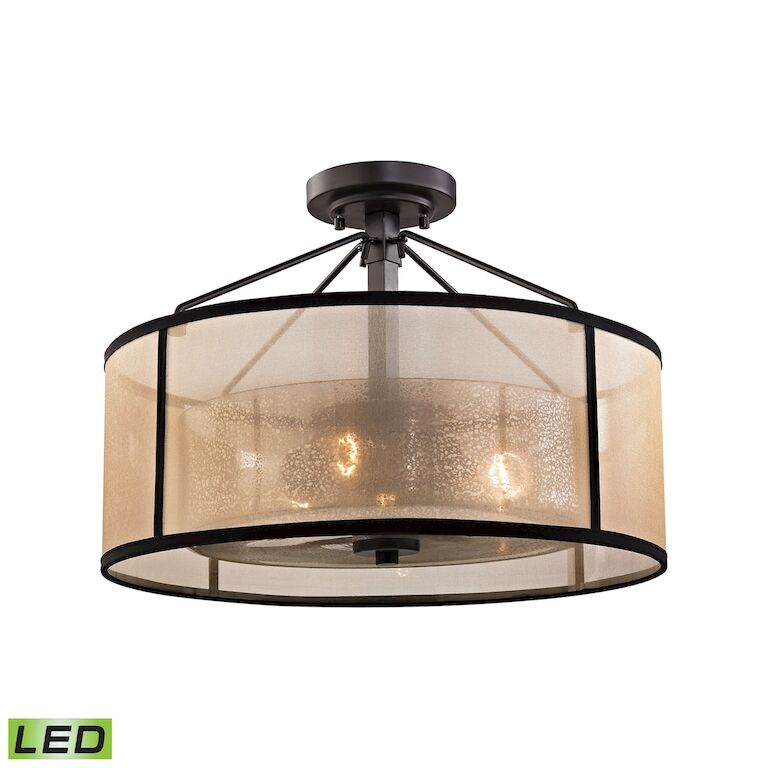 Diffusion Semi Flush Mount