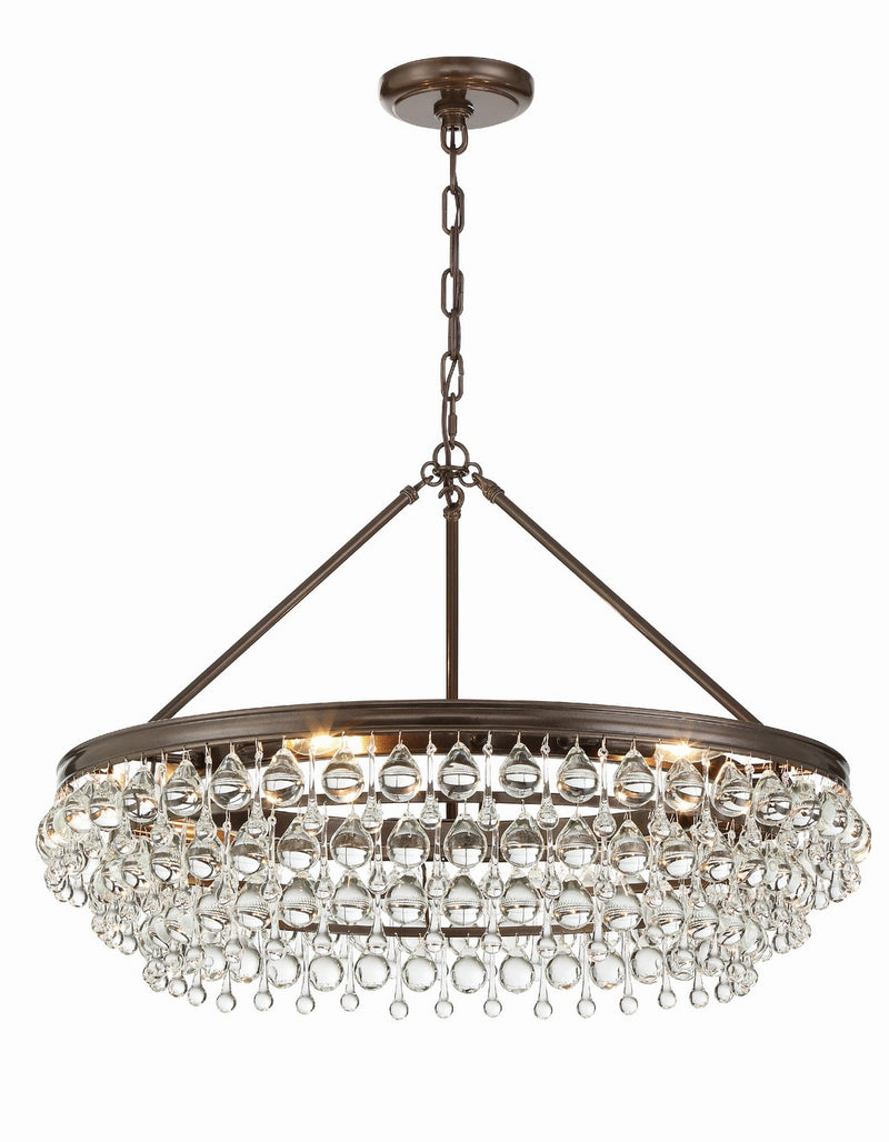 Crystorama - 275-VZ - Six Light Chandelier - Calypso - Vibrant Bronze