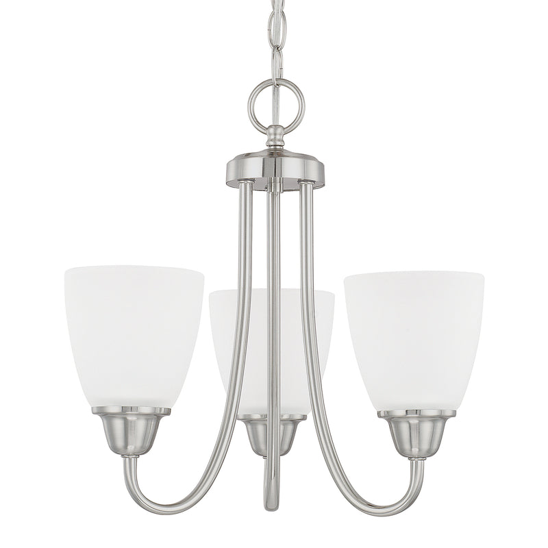 Capital Lighting - 415131BN-337 - Three Light Chandelier - Trenton - Brushed Nickel