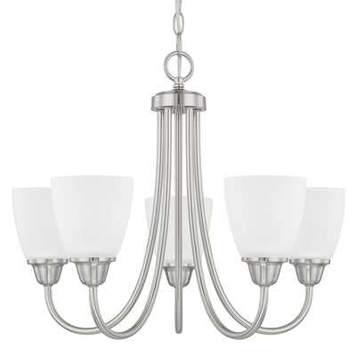 Capital Lighting - 415151BN-337 - Five Light Chandelier - Trenton - Brushed Nickel