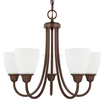 Capital Lighting - 415151BZ-337 - Five Light Chandelier - Trenton - Bronze