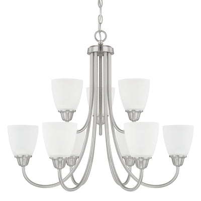 Capital Lighting - 415191BN-337 - Nine Light Chandelier - Trenton - Brushed Nickel