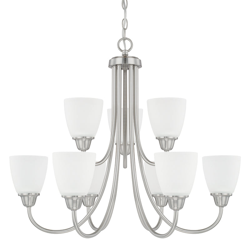 Capital Lighting - 415191BN-337 - Nine Light Chandelier - Trenton - Brushed Nickel