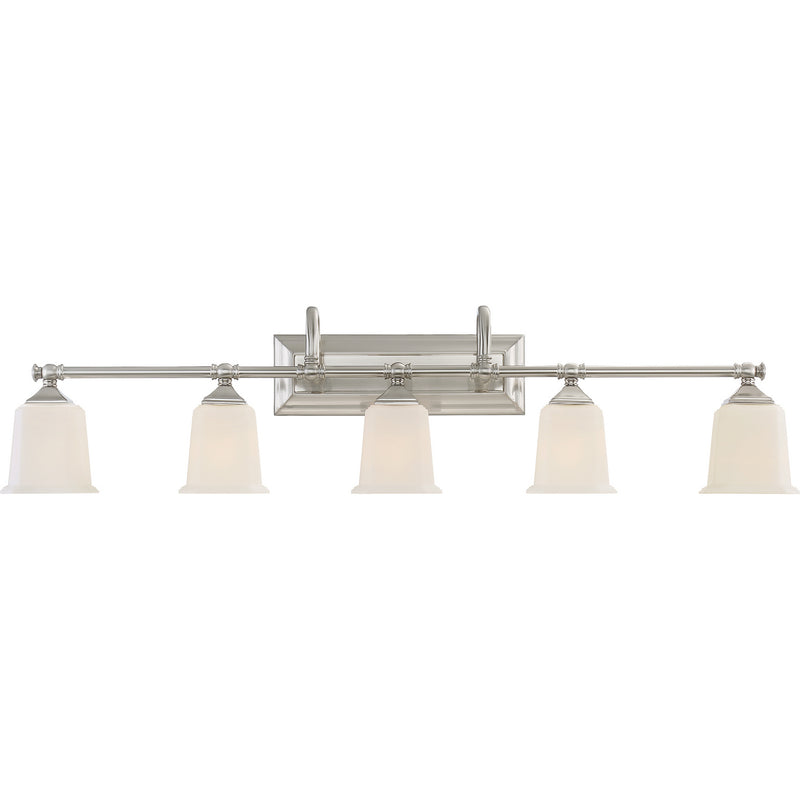 Quoizel - NL8605BN - Five Light Bath Fixture - Nicholas - Brushed Nickel