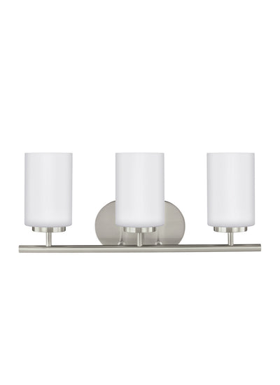 Generation Lighting. - 41162-962 - Three Light Wall / Bath - Oslo - Brushed Nickel