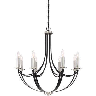 Quoizel - ANA5008K - Eight Light Chandelier - Alana - Mystic Black