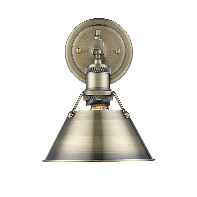 Golden - 3306-BA1 AB-AB - One Light Bath Vanity - Orwell AB - Aged Brass