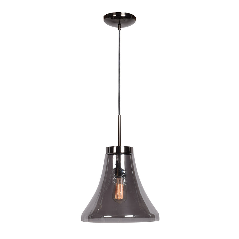 Access - 63990-BCH/SMK - One Light Pendant - Safi - Black Chrome