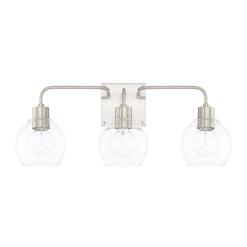 Capital Lighting - 120031BN-426 - Three Light Vanity - Tanner - Brushed Nickel