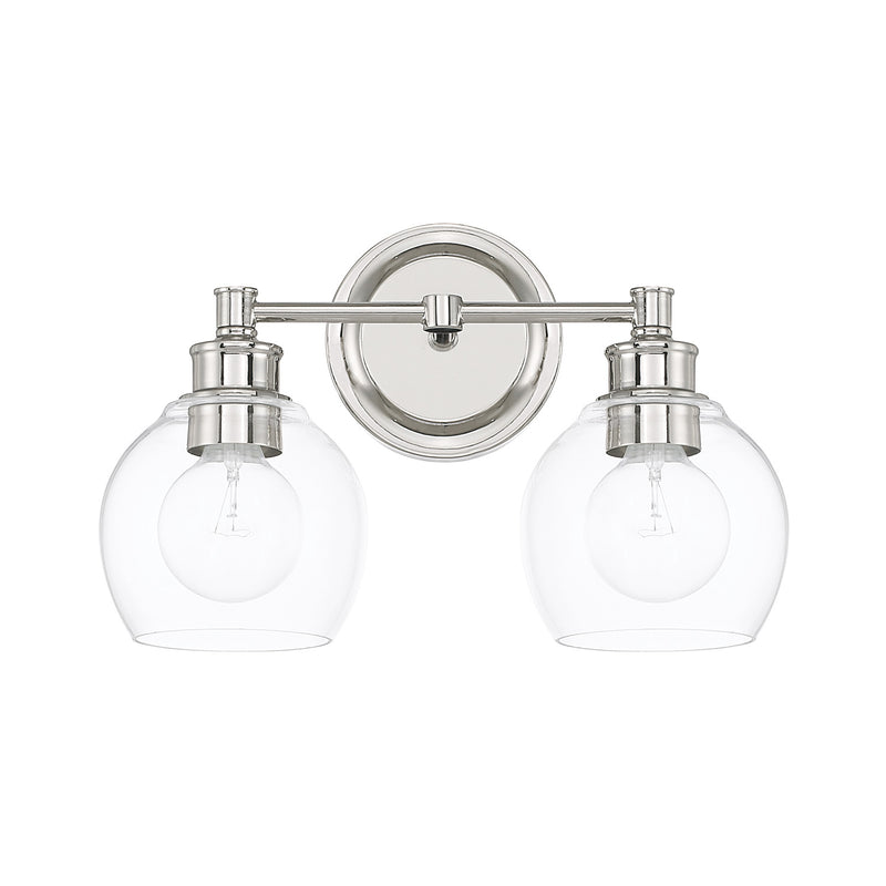 Capital Lighting - 121121PN-426 - Two Light Vanity - Mid Century - Polished Nickel