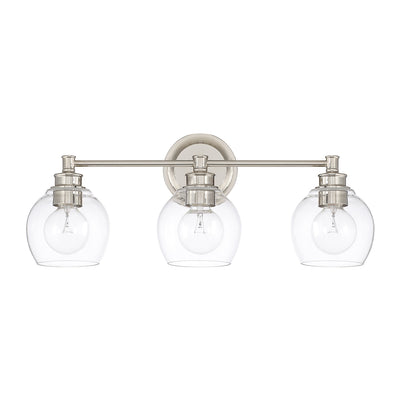 Capital Lighting - 121131PN-426 - Three Light Vanity - Mid Century - Polished Nickel