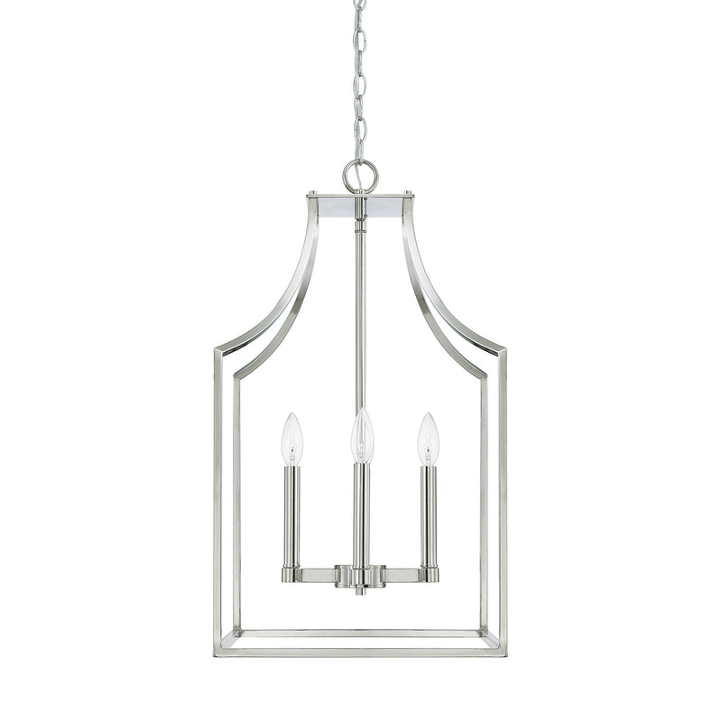 Capital Lighting - 520443PN - Four Light Foyer Pendant - Wright - Polished Nickel