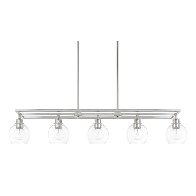 Capital Lighting - 821151PN-426 - Five Light Island Pendant - Mid Century - Polished Nickel