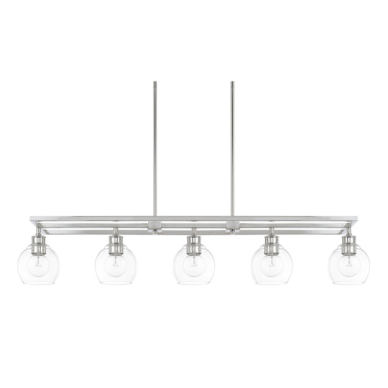 Capital Lighting - 821151PN-426 - Five Light Island Pendant - Mid Century - Polished Nickel