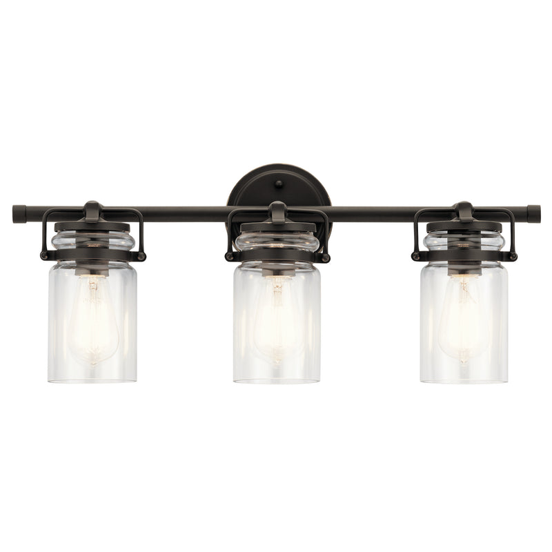 Kichler - 45689OZ - Three Light Bath - Brinley - Olde Bronze