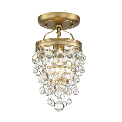 Crystorama - 131-VG_CEILING - One Light Semi Flush Mount - Calypso - Vibrant Gold