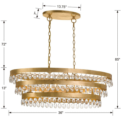 Perla Linear Chandelier