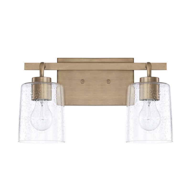 Capital Lighting - 128521AD-449 - Two Light Vanity - Greyson - Aged Brass