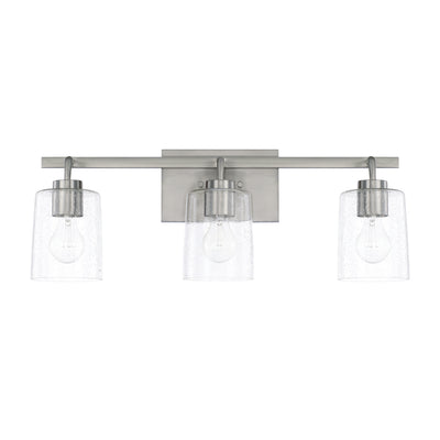 Capital Lighting - 128531BN-449 - Three Light Vanity - Greyson - Brushed Nickel