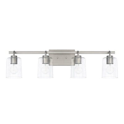 Capital Lighting - 128541BN-449 - Four Light Vanity - Greyson - Brushed Nickel