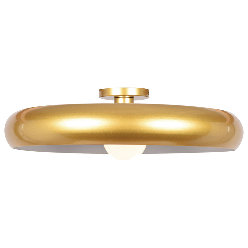 Access - 23881LEDDLP-GLD/WHT - LED Semi Flush Mount - Bistro - Gold and White