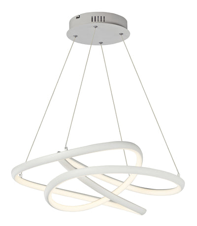 ET2 - E30644-MW - LED Pendant - Twisted - Matte White