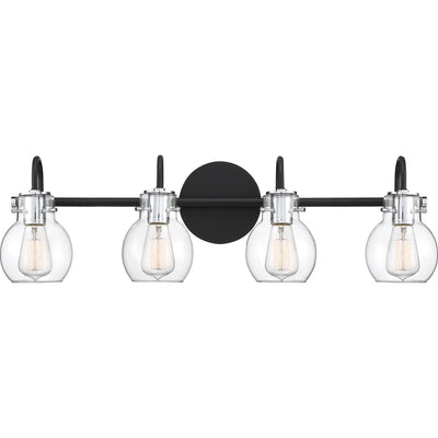 Quoizel - ANW8604EK - Four Light Bath Fixture - Andrews - Earth Black