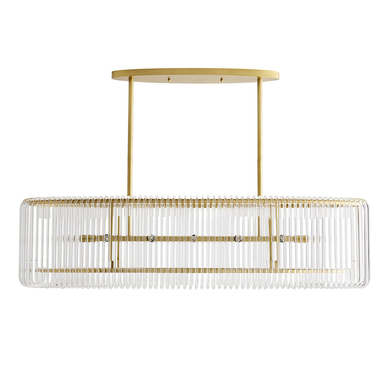 Arteriors-Chandler Linear Pendant-Antique Brass