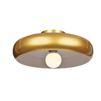 Access - 23880LEDDLP-GLD/WHT - LED Semi Flush Mount - Bistro - Gold and White