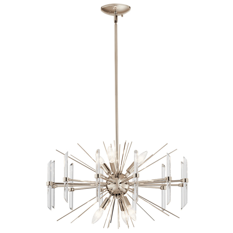 Kichler - 44275PN - Six Light Chandelier - Eris - Polished Nickel