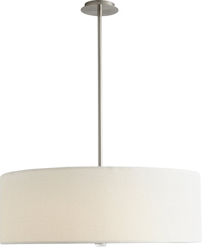 Oxygen - 3-640-24 - LED Pendant - Echo - Satin Nickel W/ White Grass