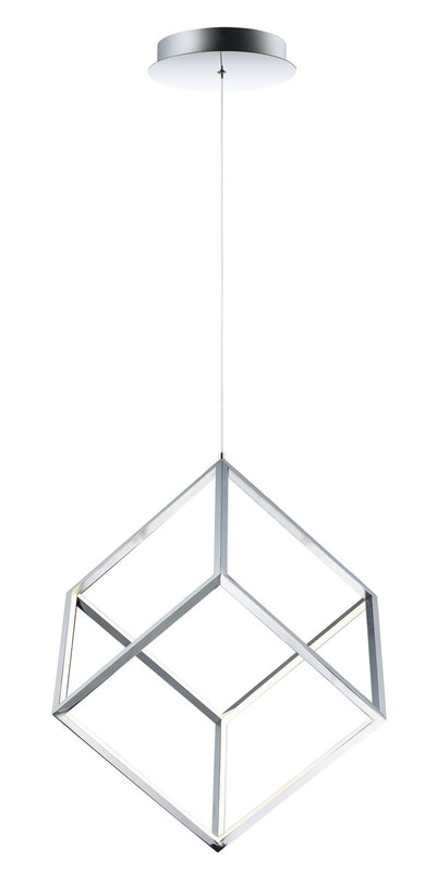 ET2 - E30582-PC - LED Pendant - 4 Square - Polished Chrome