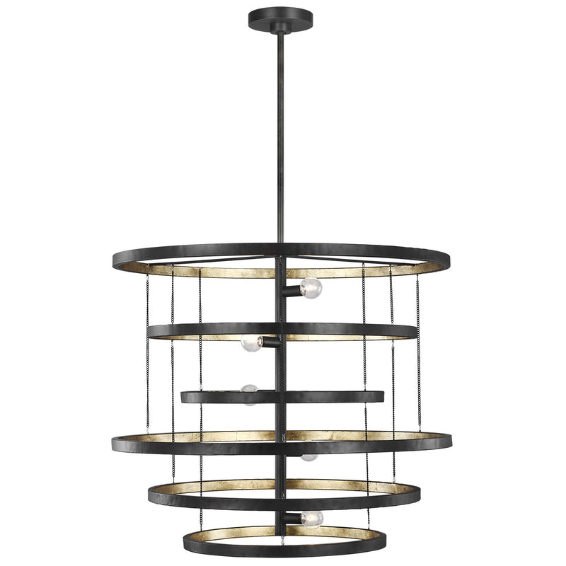 Generation Lighting - F3340/5AI/ADB - Five Light Chandelier - Celeste - Aged Iron