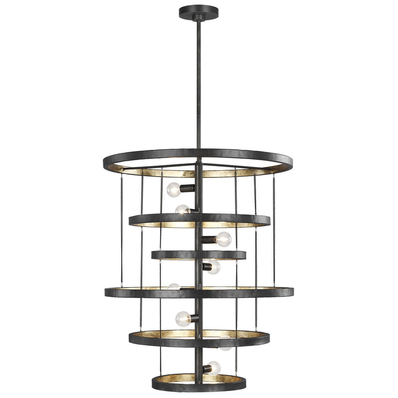 Generation Lighting - F3341/8AI/ADB - Eight Light Chandelier - Celeste - Aged Iron