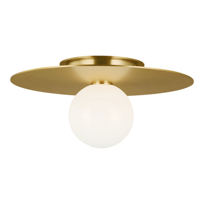 Visual Comfort Studio - KF1011BBS - One Light Flush Mount - Nodes - Burnished Brass