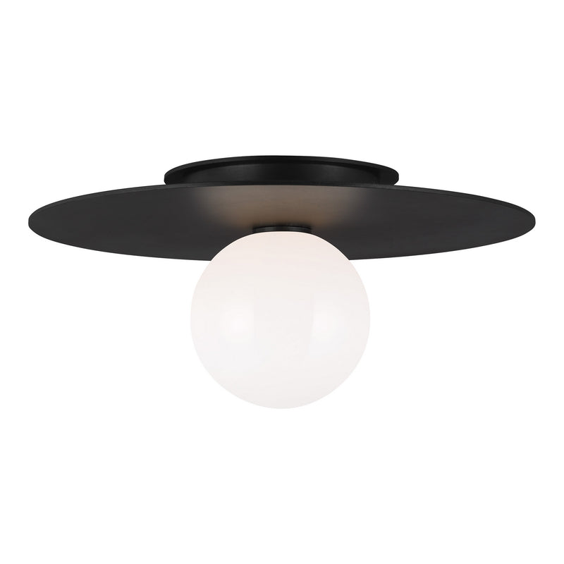 Visual Comfort Studio - KF1011MBK - One Light Flush Mount - Nodes - Midnight Black