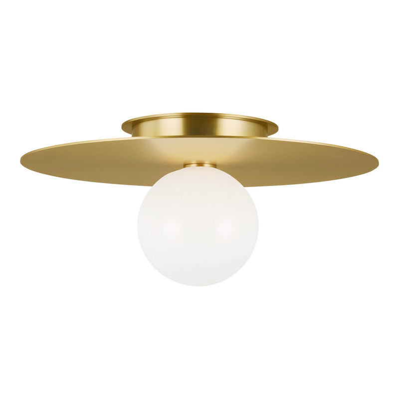 Visual Comfort Studio - KF1021BBS - One Light Flush Mount - Nodes - Burnished Brass