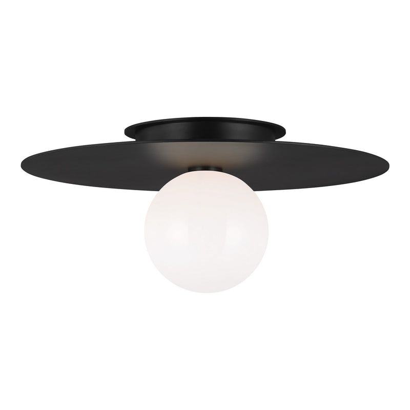 Visual Comfort Studio - KF1021MBK - One Light Flush Mount - Nodes - Midnight Black