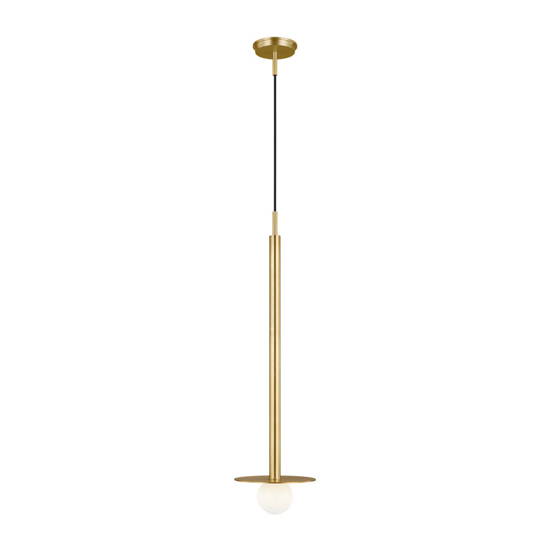 Visual Comfort Studio - KP1011BBS - One Light Pendant - Nodes - Burnished Brass