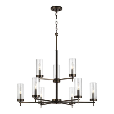 Visual Comfort Studio - 3190309-778 - Nine Light Chandelier - Zire - Brushed Oil Rubbed Bronze