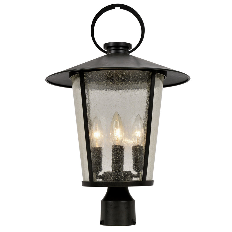 Crystorama - AND-9209-SD-MK - Four Light Outdoor Post Mount - Andover - Matte Black