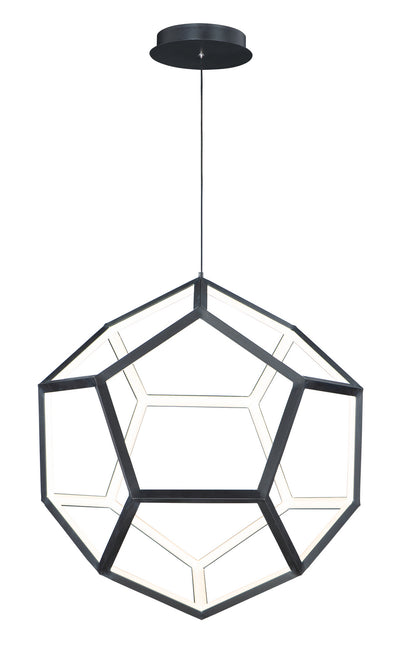 ET2 - E25104-BK - LED Pendant - Penta - Black