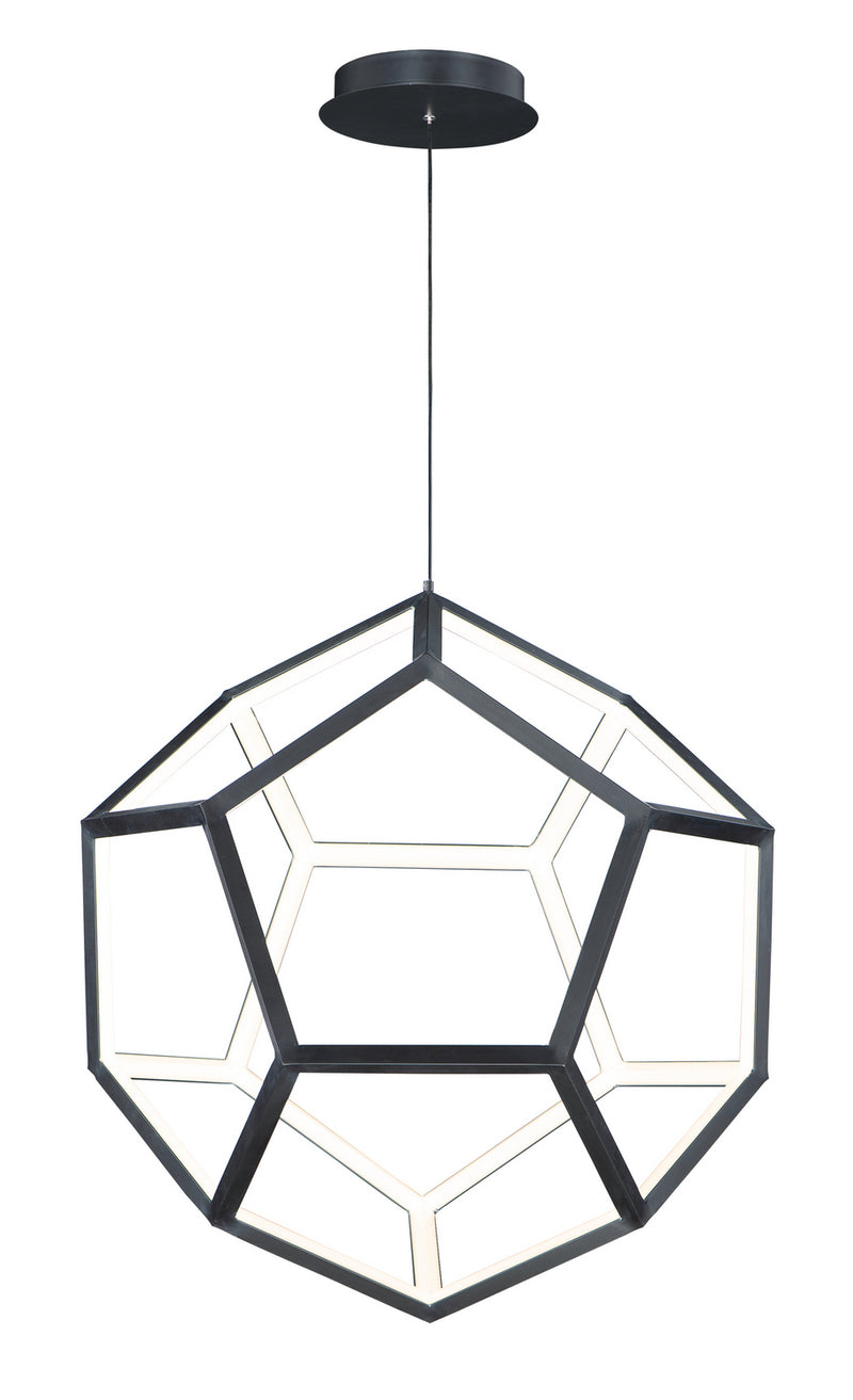 ET2 - E25104-BK - LED Pendant - Penta - Black