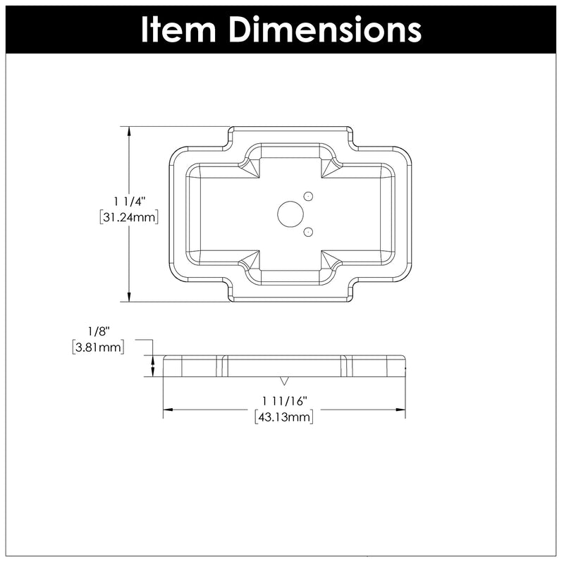 Coventry Knob Backplate