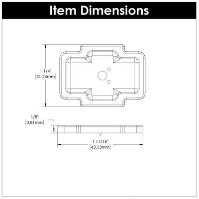 Coventry Knob Backplate