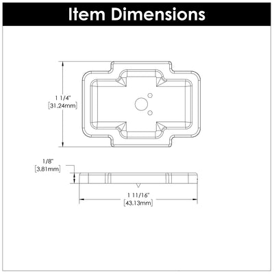 Coventry Knob Backplate